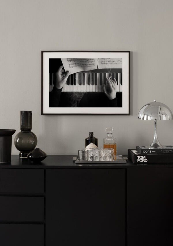 SMOKING BY THE PIANO POSTER