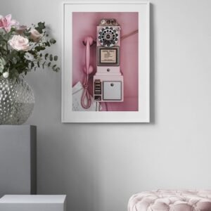 Vintage pink phone