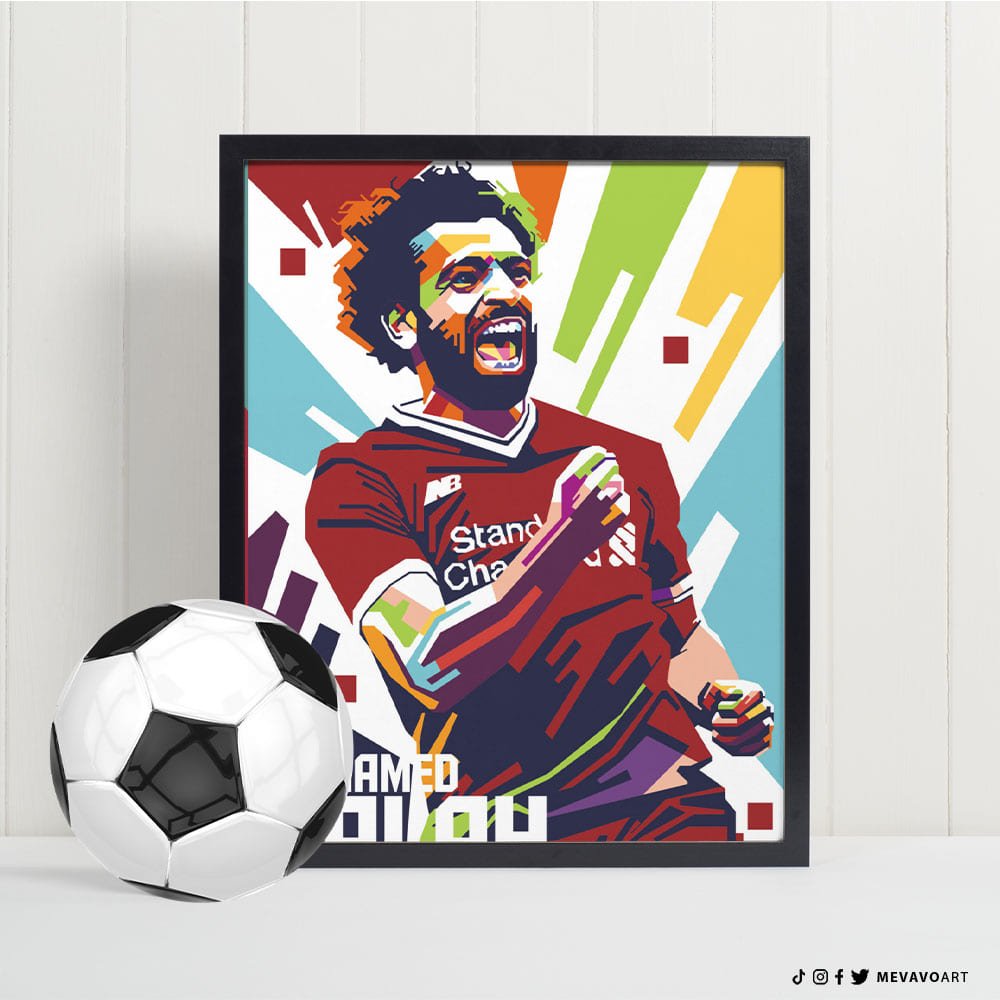 Mo Salah Pop Art - Mevavo