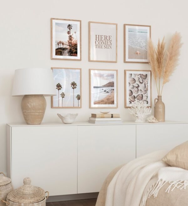 Gallery Wall With Tropical Beach