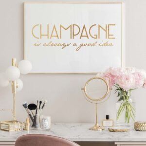 Champagne is Always a Good Idea Poster
